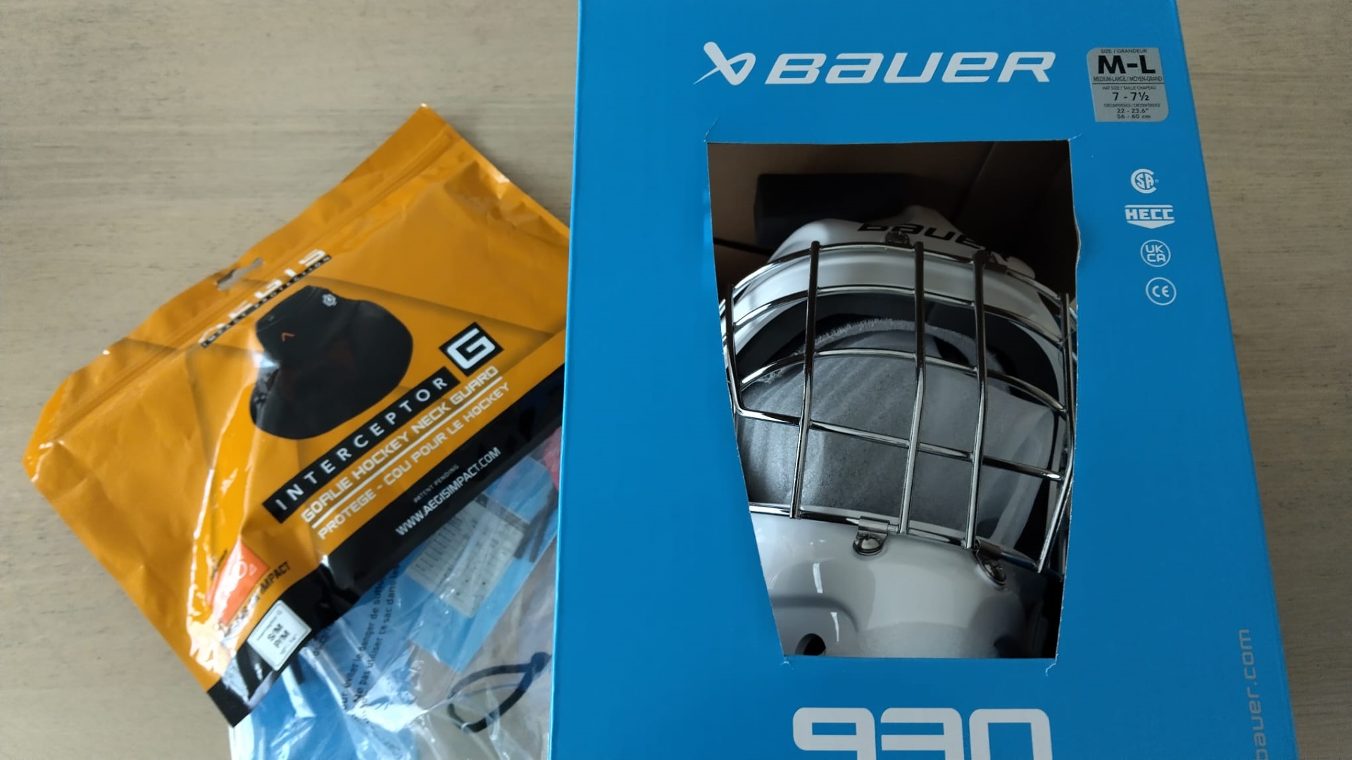 Gaolie ijshockey Helm Bauer 930 wit