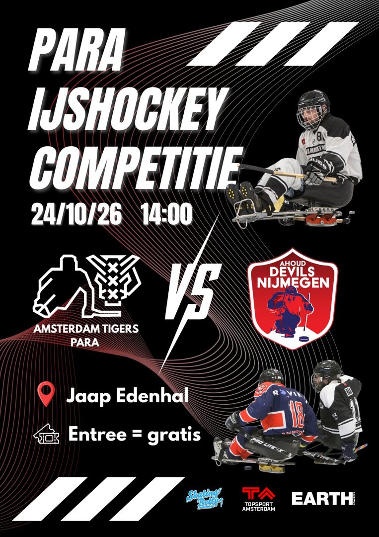Amsterdam Tigers Para – Nijmegen Devils

Datum: zaterdag 24 oktober 2026